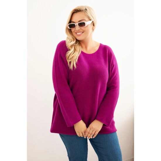 Sieviešu violets džemperis Minos PLUS izmērs sievietēm