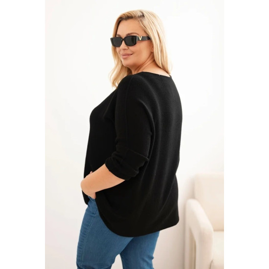 Sieviešu melns džemperis Minos Džemperi