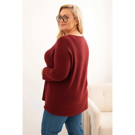 Sieviešu bordo džemperis Minos Džemperi