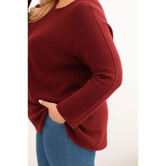 Sieviešu bordo džemperis Minos Džemperi