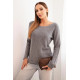 Sieviešu tumši pelēks džemperis Romil Sieviešu džemperi