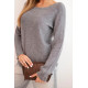 Sieviešu tumši pelēks džemperis Romil Sieviešu džemperi