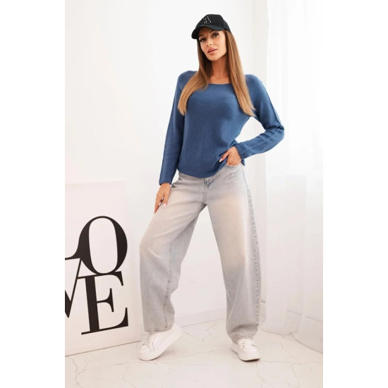 Granatowy sweter damski Romil Swetry damskie