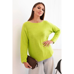 Sieviešu gaiši zaļš džemperis Romil Sieviešu gaiši zaļš džemperis Romil