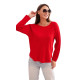 Czerwony sweter damski Romil
