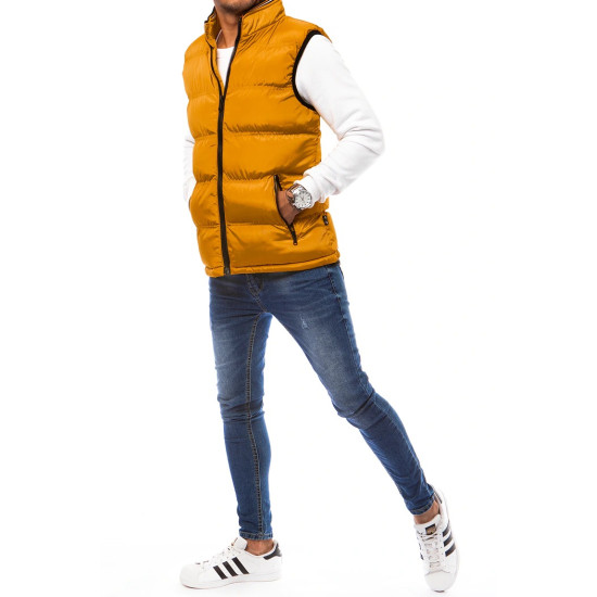 Vīriešu stepēta dzeltena veste Lider JS/MY77 - Vīriešiem Vīriešu stepēta dzeltena veste Lider Vestes