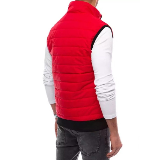 Vīriešu sarkana stepēta veste Lider JS/MY77 - Vīriešiem Vīriešu sarkana stepēta veste Lider Vestes