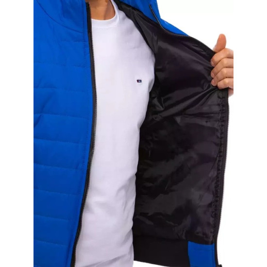 Vīriešu zila stepēta veste Lider JS/MY77 - Vīriešiem Vīriešu zila stepēta veste Lider Vestes