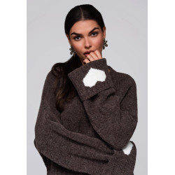 Sieviešu brūns kardigāns Heart  Sieviešu brūns kardigāns Heart