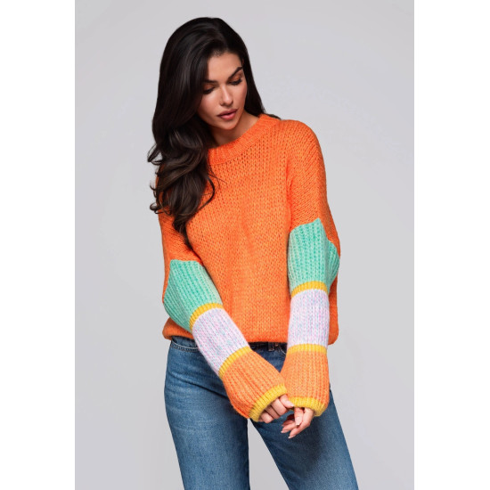 Sieviešu oranžs džemperis Bright Džemperi