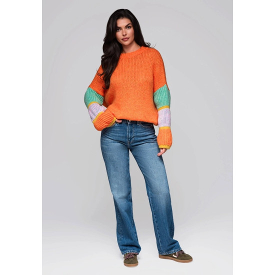 Sieviešu oranžs džemperis Bright Džemperi