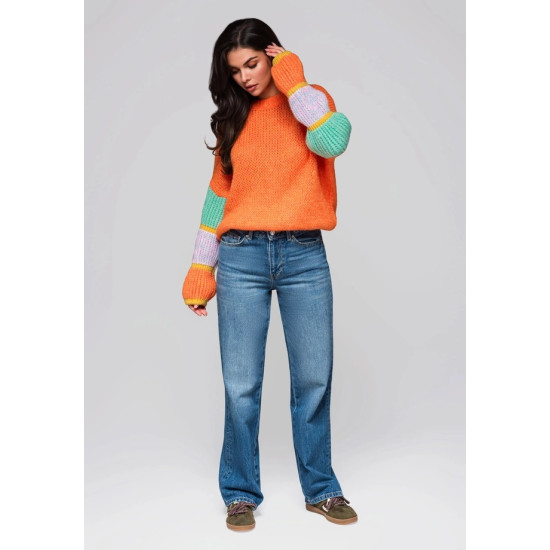 Sieviešu oranžs džemperis Bright Džemperi