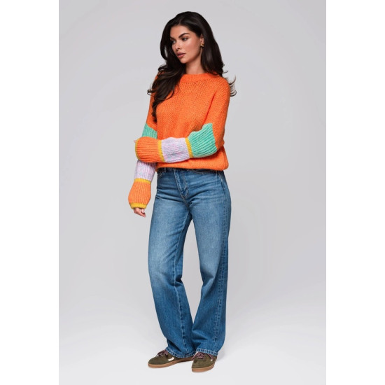 Sieviešu oranžs džemperis Bright Džemperi