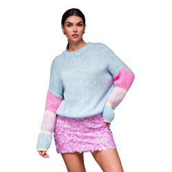 Sieviešu gaiši zils džemperis Bright Sieviešu gaiši zils džemperis Bright