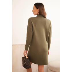 Sieviešu haki krāsas kleita Shine