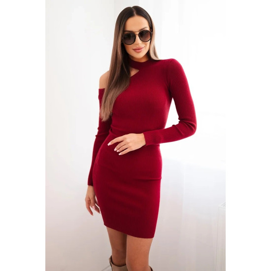 Sieviešu bordo krāsas kleita Linda ZS3039 - Sievietēm Sieviešu bordo krāsas kleita Linda Kleitas un tunikas