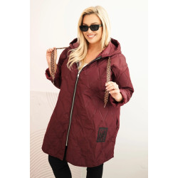 Sieviešu bordo krāsas jaka Hope