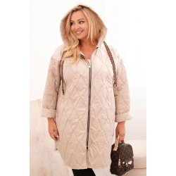 Sieviešu gaiši brūna jaka Hope