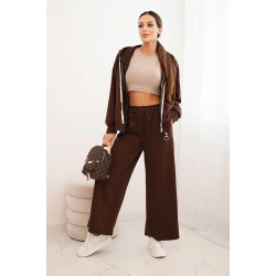 Sieviešu brūns brīvā laika kostīms Jener