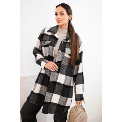 Sieviešu pelēks rūtains krekls Veste