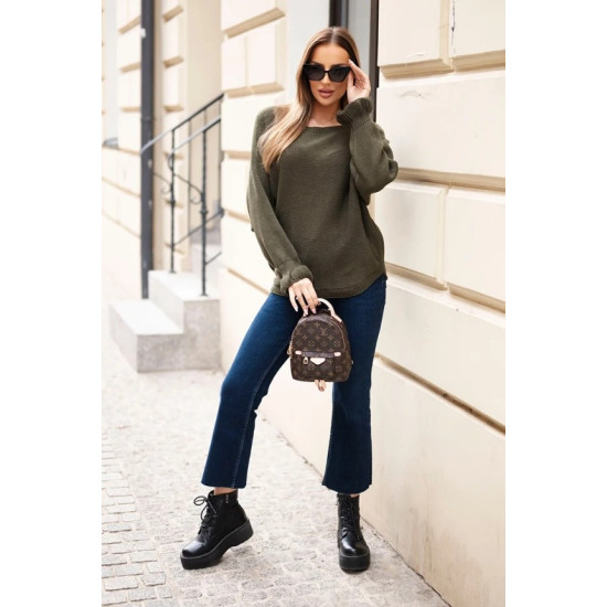 Sieviešu haki džemperis Aidina Sieviešu džemperi