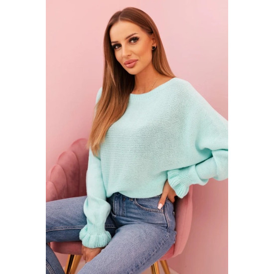 Sieviešu piparmētru džemperis Aidina Sieviešu džemperi