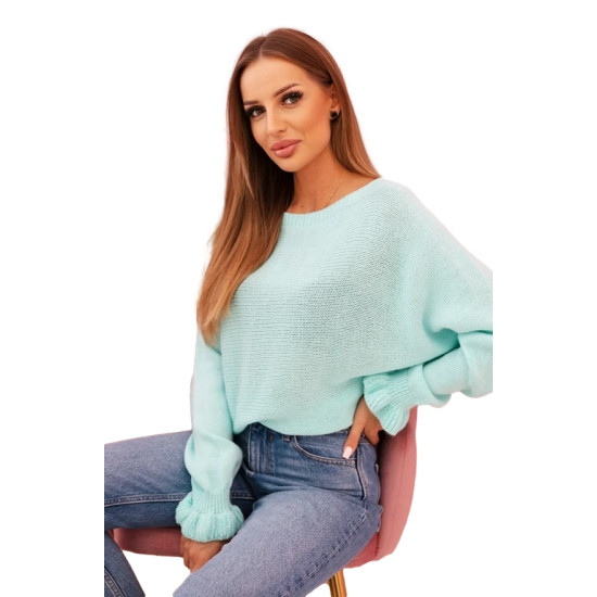 Sieviešu piparmētru džemperis Aidina Sieviešu džemperi