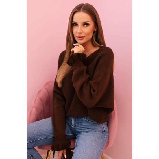 Sieviešu brūns kardigāns Aidina Sieviešu džemperi