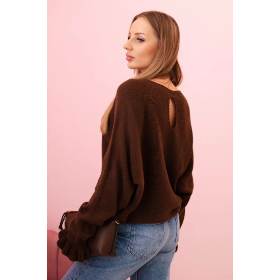 Sieviešu brūns kardigāns Aidina Sieviešu džemperi