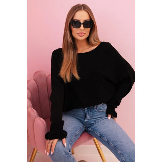 Sieviešu melns kardigāns Aidina Sieviešu džemperi