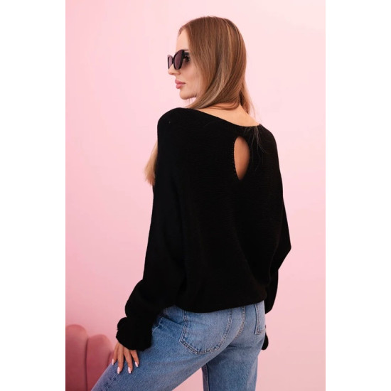 Sieviešu melns kardigāns Aidina Sieviešu džemperi