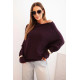 Sieviešu violetais džemperis Anita. Sieviešu džemperi