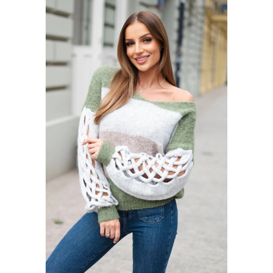 Sieviešu haki džemperis Marlen Sieviešu džemperi