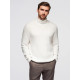 Vīriešu balts džemperis ar augstu apkakli Ton Džemperi