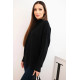 Sieviešu melns džemperis ar augstu apkakli Larsi Sieviešu džemperi