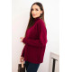 Sieviešu bordo krāsas džemperis ar augstu apkakli Larsi Sieviešu džemperi