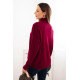 Sieviešu bordo krāsas džemperis ar augstu apkakli Larsi Sieviešu džemperi