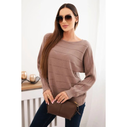 Sieviešu brūns džemperis Dora Sieviešu brūns džemperis Dora