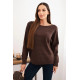 Sieviešu tumši brūns džemperis Dora Sieviešu džemperi