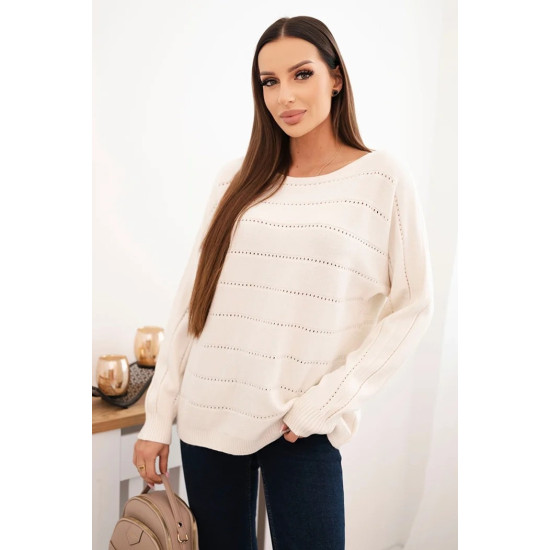 Sieviešu balts džemperis Dora Sieviešu džemperi