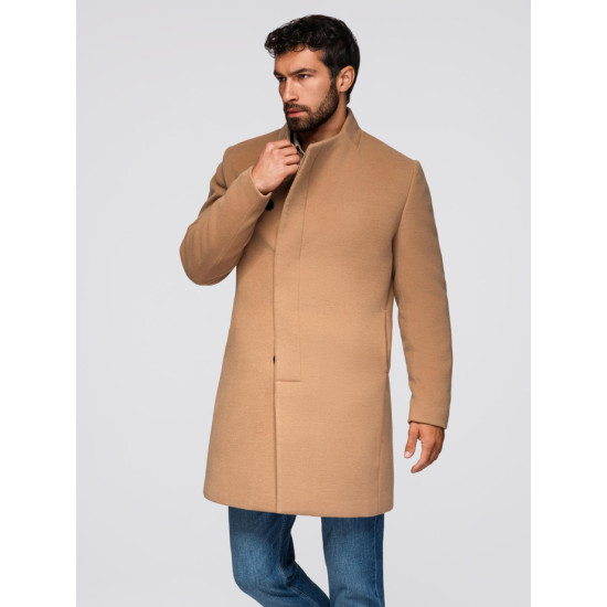 Vīriešu brūns mētelis Adre Vīriešu jakas un mēteļi