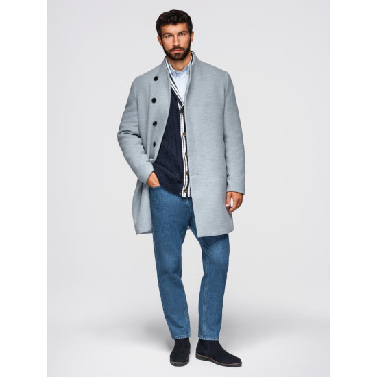 Vīriešu pelēks mētelis Adre Vīriešu jakas un mēteļi