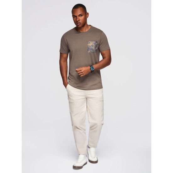 Vīriešu haki krekls David T-krekls