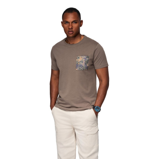 Vīriešu haki krekls David T-krekls