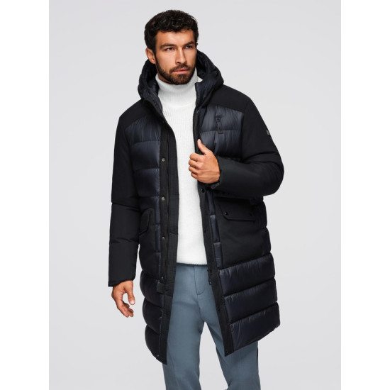 Vīriešu melna jaka Aimar Ziemas jakas