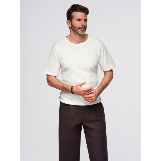 Vīriešu balts krekls Saimon T-krekls