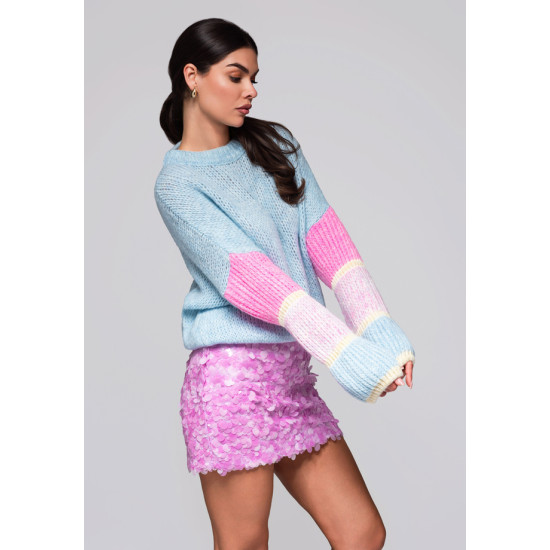 Sieviešu gaiši zils džemperis Bright Džemperi