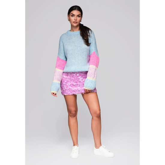 Sieviešu gaiši zils džemperis Bright Džemperi