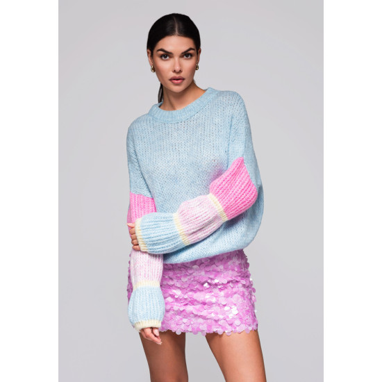 Sieviešu gaiši zils džemperis Bright Džemperi