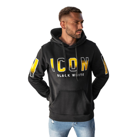 Vīriešu pelēks džemperis Icon2 Džemperi ar kapuci